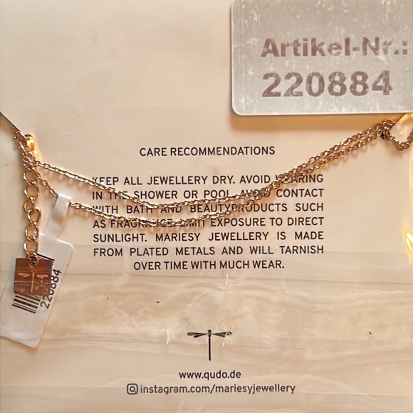 ring/tassel on adjustable necklace/dainty gold chain-BRACELET available-NWT - Picture 3 of 6